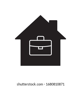 Remote work icon. Home office
