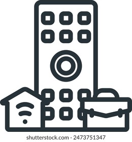 Remote work icon line symbol sign design