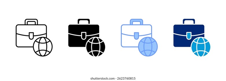 Remote Work Icon Set Multiple Style Collection