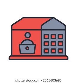 remote work icon. vector.Editable stroke.linear style sign for use web design,logo.Symbol illustration.