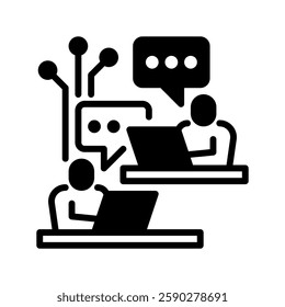 Remote Work line icon. Universal creative premium symbol. Vector sign icon logo template. Vector illustration