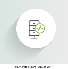 Remote work monitoring icon vector design