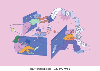 Remote work with various tasks