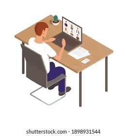 Remote work via video chat