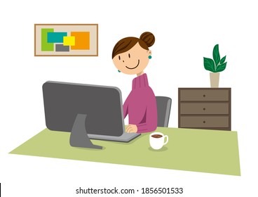 
Remote work_people working at home