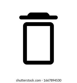 removable content outline icon design