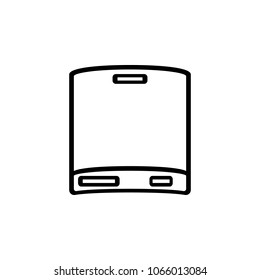 removable hard disc icon. Element of simple icon for websites, web design, mobile app, info graphics. Thick line icon for website design and development, app development on white background