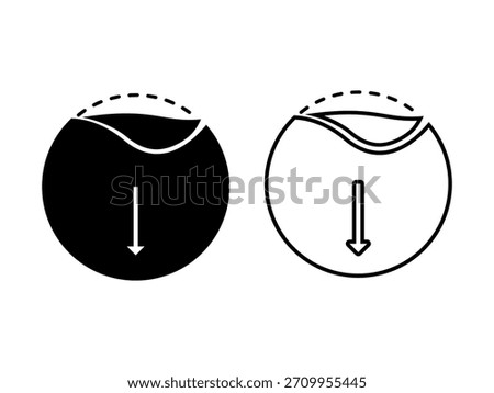 Removable label icon, peelable adhesive label vector