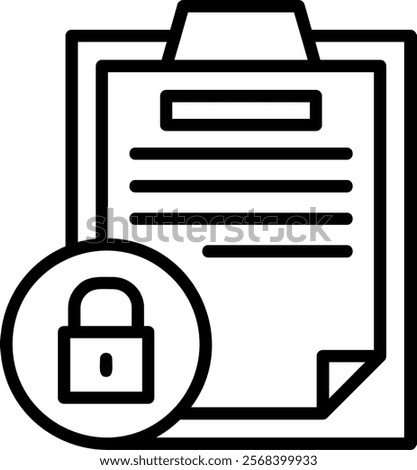 Remove access Line Vector Icon Design