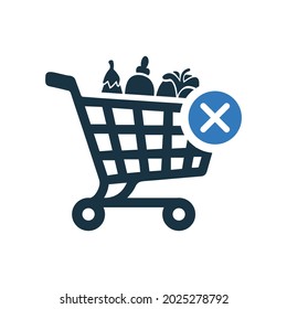 Remove, basket, delete icon. Simple editable vector design isolated on a white background.