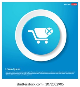 Remove from basket icon Abstract Blue Web Sticker Button