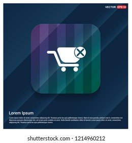 Remove from basket icon - Free vector icon