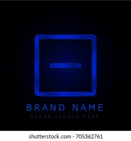 Remove blue chromium metallic logo