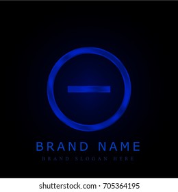Remove blue chromium metallic logo
