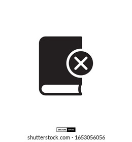 remove book icon, design inspiration vector template for interface and any purpose