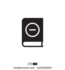 remove book icon, design inspiration vector template for interface and any purpose
