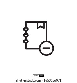 eliminar icono del libro, diseño inspirador vectorial plantilla para interfaz y cualquier propósito