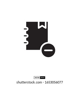 remove book icon, design inspiration vector template for interface and any purpose