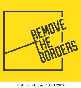 Remove the borders design for tshirt wall decor bag home stuff