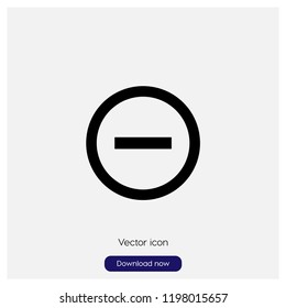 Remove button sign icon in trendy flat style isolated on grey background, modern symbol vector illustration for web