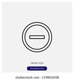 Remove button sign icon in trendy flat style isolated on grey background, modern symbol vector illustration for web