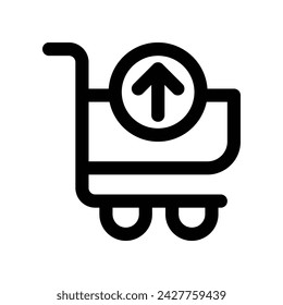 remove from cart icon. vector line icon for your website, mobile, presentation, and logo design.