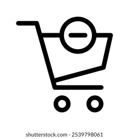 Ilustración de diseño de símbolo de Vector de icono de Carrito
