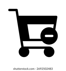 Ilustración de diseño de símbolo de Vector de icono de Carrito