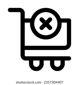 eliminar del icono de carrito el diseño de su sitio web, móvil, presentación y logotipo.