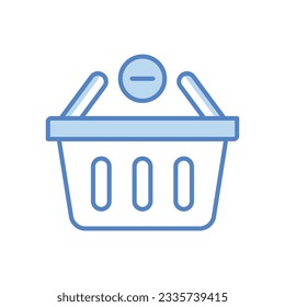 Eliminar de los iconos de carro, ilustración de material vectorial.