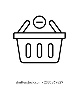 Remove From Cart Icons, vector stock illustration.