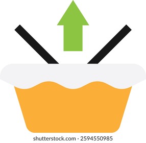 Remove From Cart Shopping Icon Vector Flat Illustration