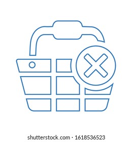 Remove cart vector icon, delete from shopping cart