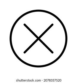 Remove or Close Vector Design Icon. Suitable for UI and UX Design