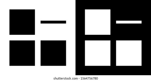 Remove From Collection. Glyph Icon in White and Black Version.