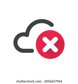 Remove, delete file, cloud icon.