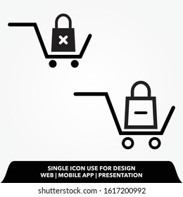remove , delete shopping list icon