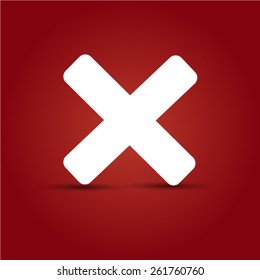 Remove, delete, x icon Vector EPS 10 illustration.