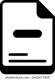 Remove Document Semi Solid Icon Design