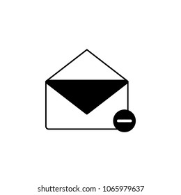 remove the envelope icon. Element of simple icon for websites, web design, mobile app, info graphics. Signs and symbols collection icon for design and development on white background