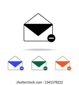 remove the envelope icon. Elements of simple web icon in multi color. Premium quality graphic design icon. Simple icon for websites, web design, mobile app, info graphics