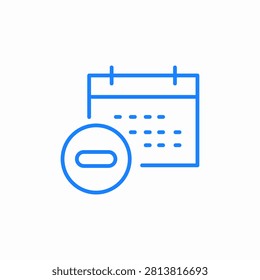 remove event icon sign vector