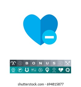 Remove from favorites icon
