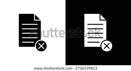 Remove file icon set. Modern line and flat icons pack