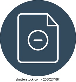 Remove file Isolated Vector icon which can easily modify or edit

