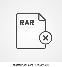 Remove file vector icon sign symbol