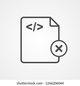 Remove file vector icon sign symbol