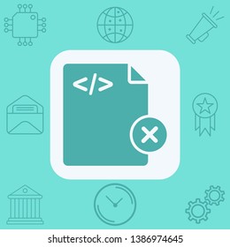 Remove file vector icon sign symbol