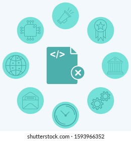 Remove file vector icon sign symbol