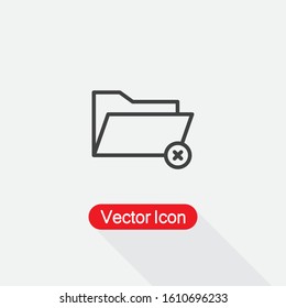 Remove Folder Icon Vector Illustration Eps10